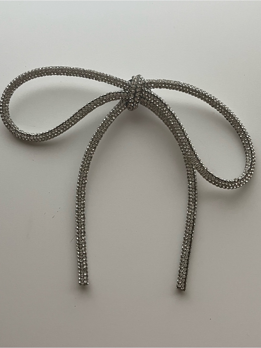 Crystal Bow Brooch